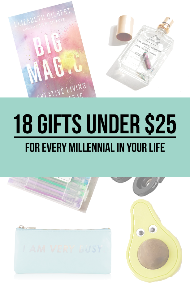 gifts under 25 dollars millennials