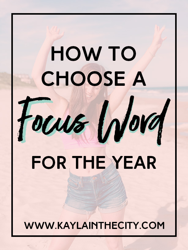 How To Choose a Focus Word for the Year