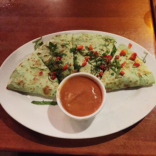 hugo's vegan quesadilla