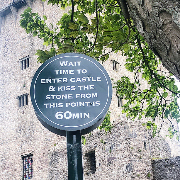kiss the blarney stone