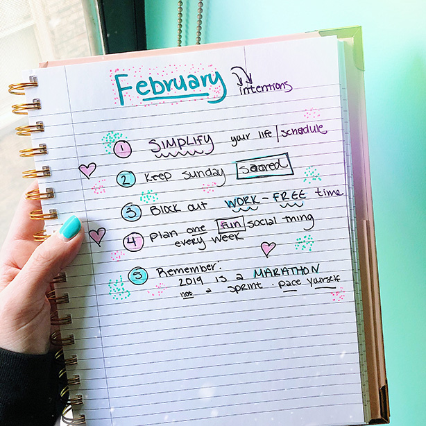 February intentions