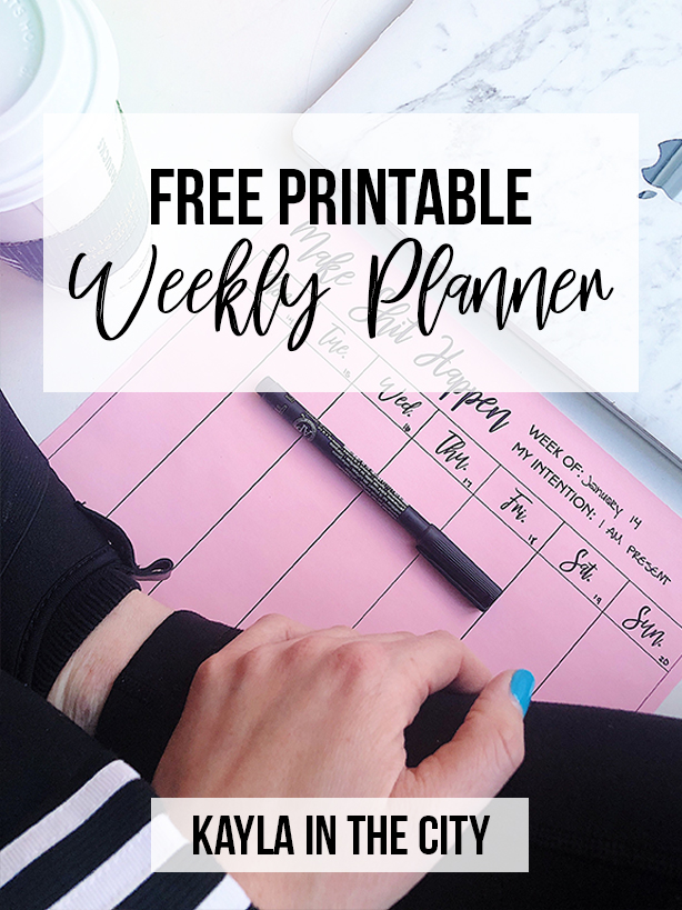 printable weekly planner