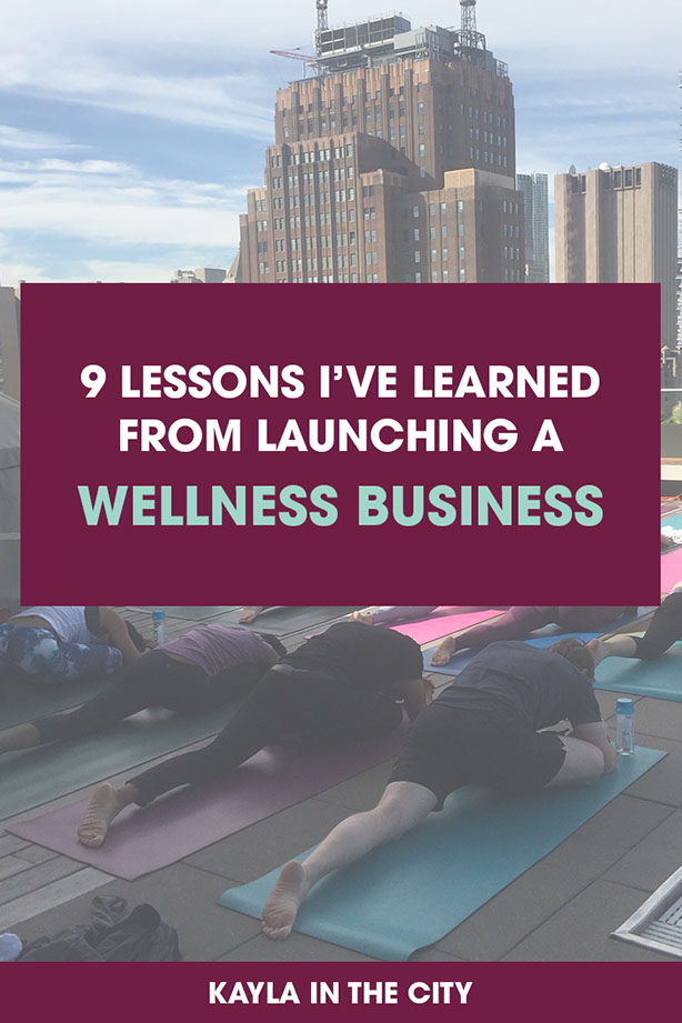 a behind the scenes glimpse of what it's like to create and launch a wellness business