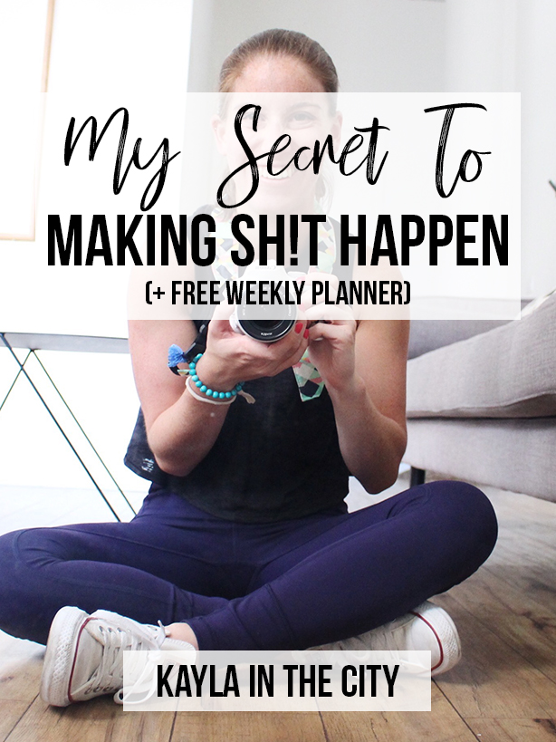 Make Sh!t Happen: The Three Steps I’m taking to bring my dreams into reality (+ free planner!)