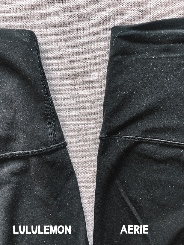 the difference between aerie black leggings 🫶🏼 #aeriereal #aerie