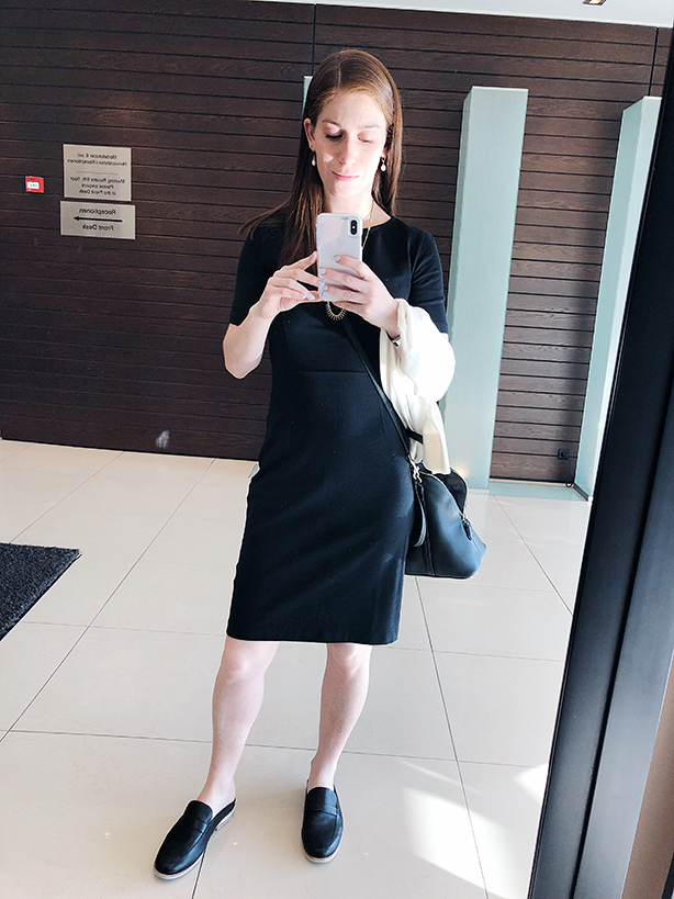 petite business casual little black dress