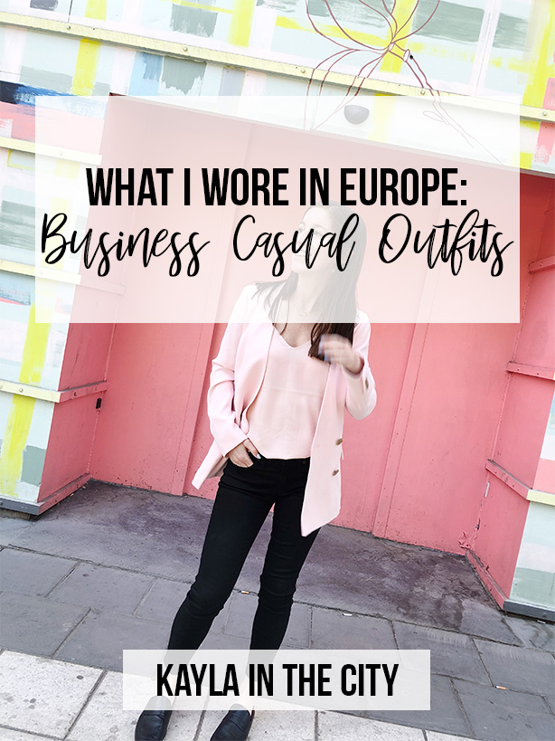 What I Wore in Europe: 3 Chic and Petite Business Casual Looks