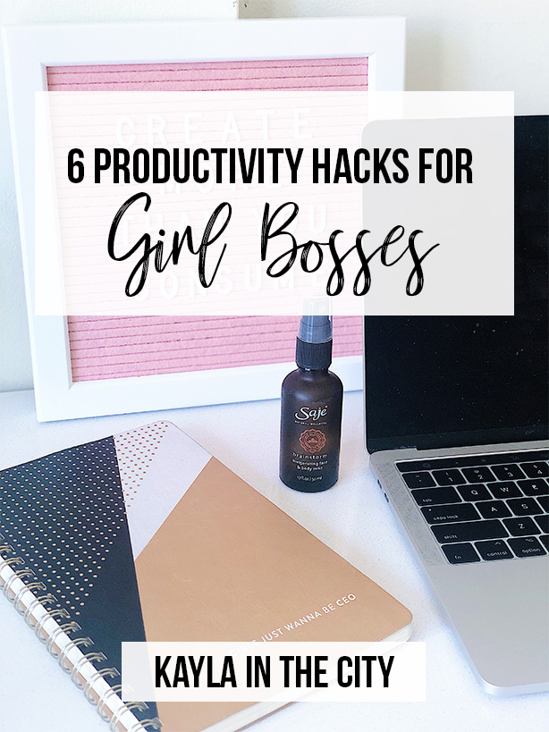 6 Productivity Hacks for Busy Girl Bosses