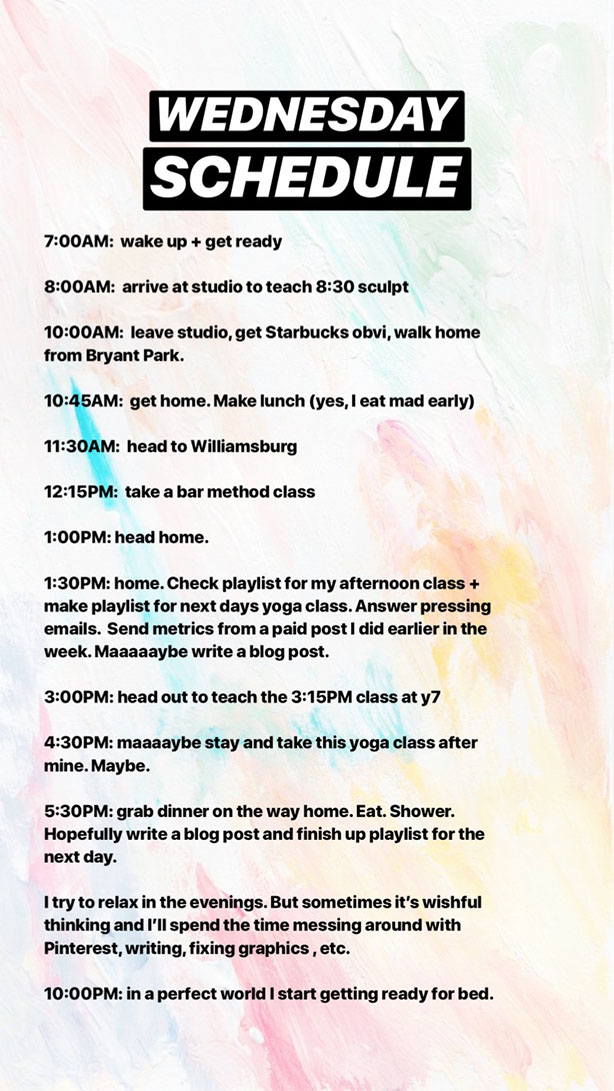 schedule 2 what it looks like to be a full time yoga teacher