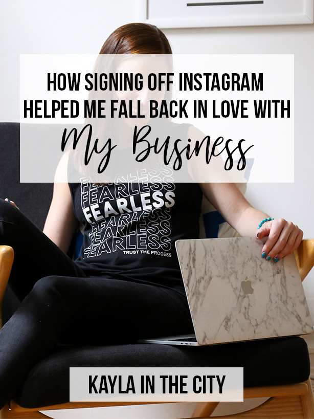 How Signing Off Instagram Helped Me Fall Back in Love with my Business
