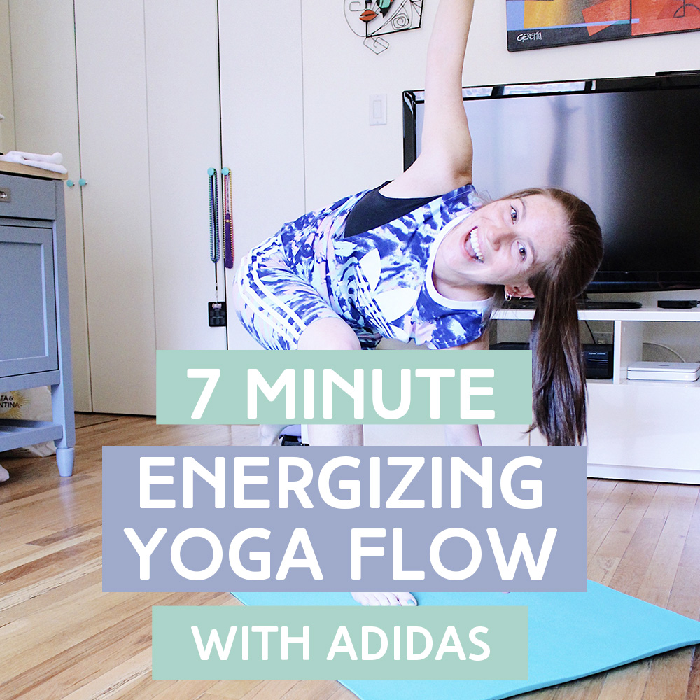 7-Minute Energizing Yoga Flow with Adidas